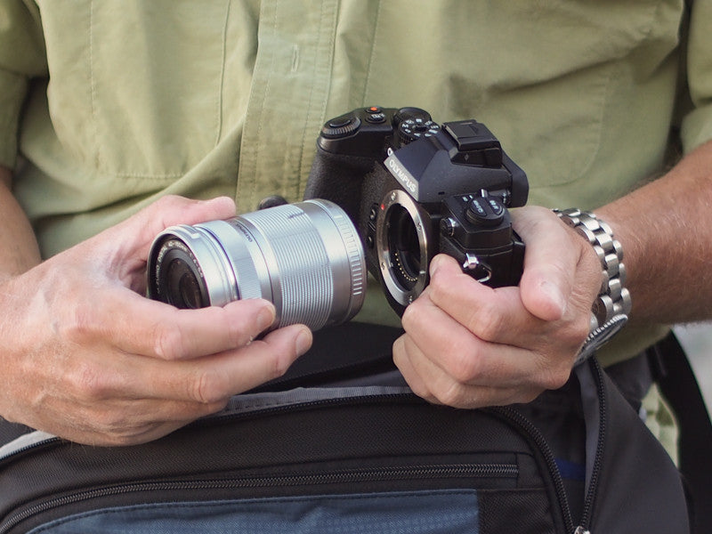 Badger Water Resistant Camera Bag, DSLR Camera Backpack Shoulder Bag,  Outdoor Travel Camera Bag Case for Nikon Canon Sony Mirrorless Cameras,  Lens