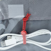 Includes three high visibility Red Whips to organize cables