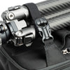 Included tripod straps with locking SR buckle