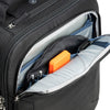 Deep front pocket with organizer and laptop sleeve