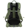 Air channel and lumbar support on rear panel for all-day comfort