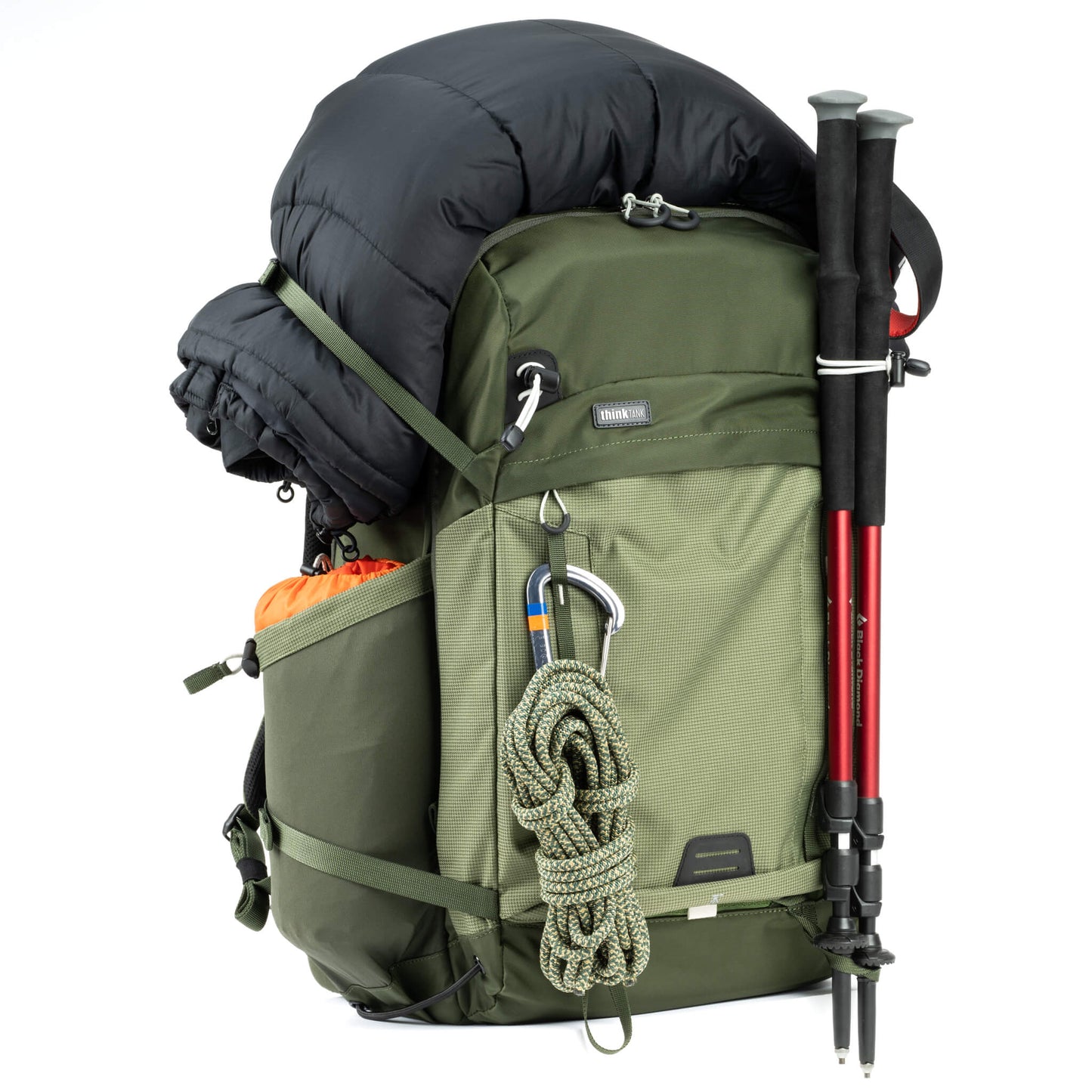 
                  
                    Daisy chain, ice axe loops, and additional lash points for expanding your carry capacity
                  
                