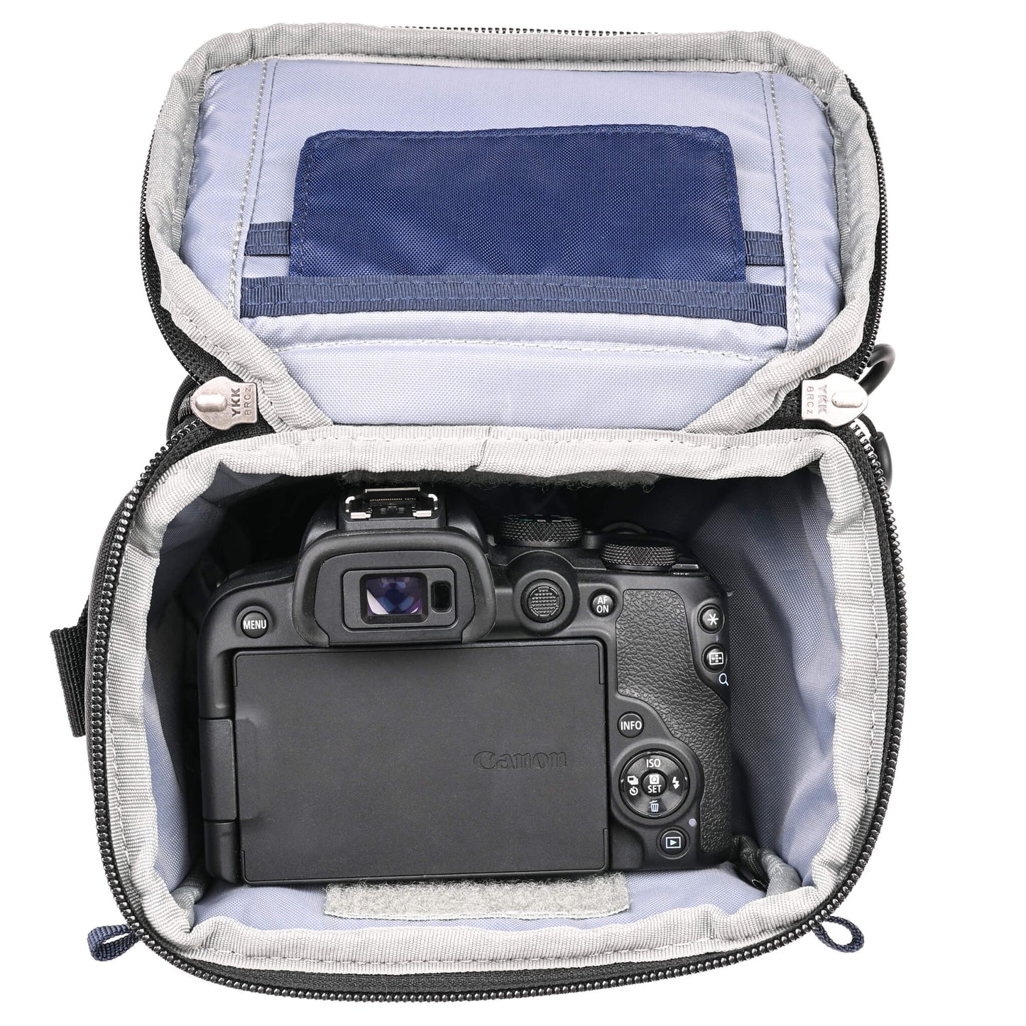 
                  
                    Designed to be form-fitting to a standard or gripped camera body with a zoom lens attached
                  
                