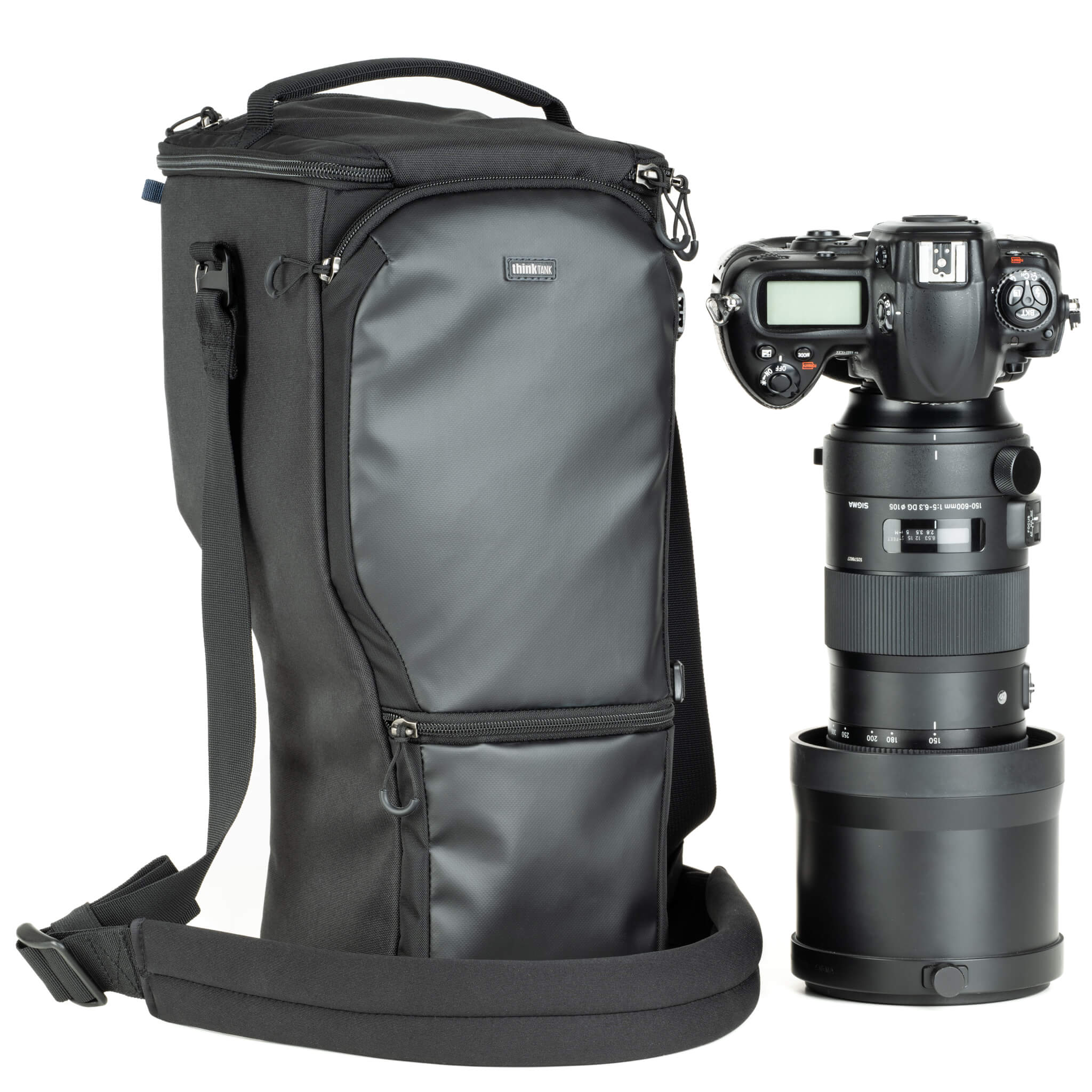 Camera selling extra lens and backpack