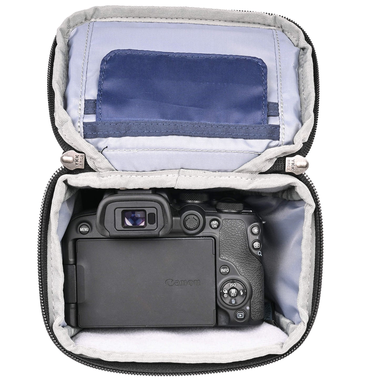 
                  
                    Designed to be form-fitting to a standard or gripped camera body with a zoom lens attached
                  
                