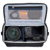 Fits one standard mirrorless body plus 2 to 3 lenses: short to medium f/4 zooms or short to medium primes.