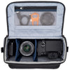 Fits one standard mirrorless body plus 2 to 4 lenses: short to medium f/4 and f/2.8 zooms or short to medium primes.