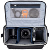 Fits one standard mirrorless body plus 2 to 4 lenses: short to medium f/4 and f/2.8 zooms or short to medium primes.