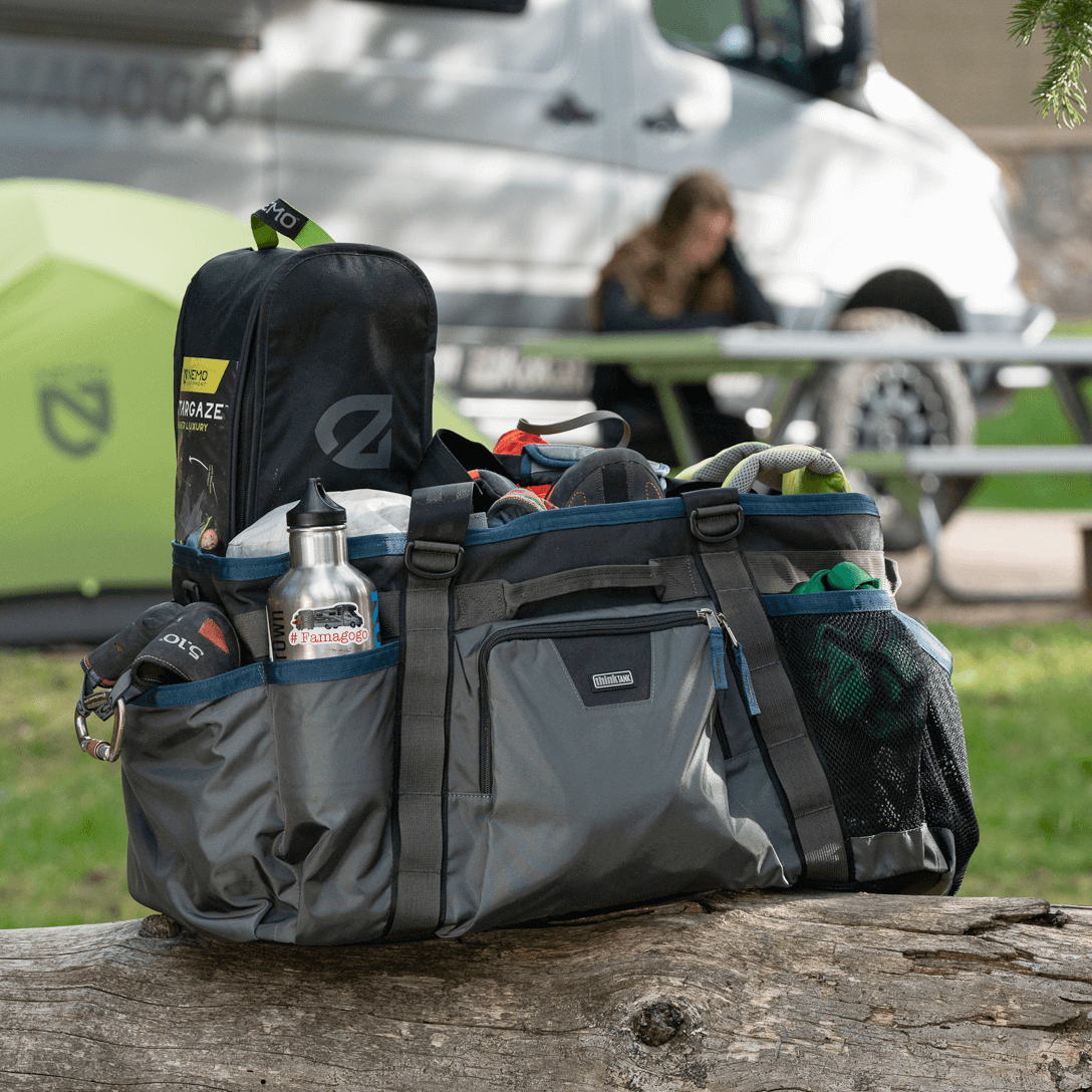 Freeway Longhaul super carry-all duffel filled with gear