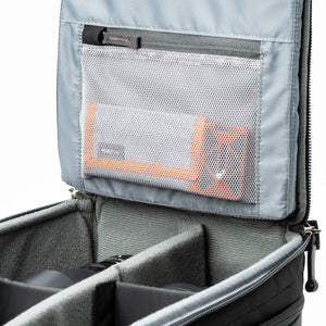 Internal zippered pocket on the front flap to secure smaller items