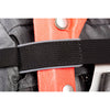 Snowboard or ski carry with tuck-away, protected edge, lash straps