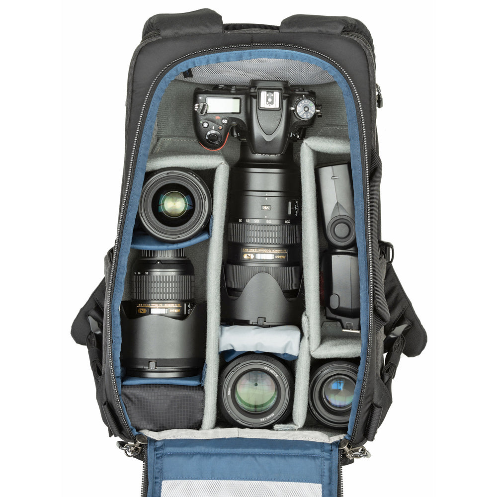 BackStory 15 Camera Backpack - Top panel and rear panel access to