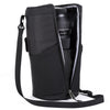 Shoulder Strap included. One-handed vertical zipper for quick access and easy retrieval