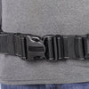 Adjustable buckle stops prevent belt from loosening yet are easy to resize