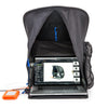 Portable sun shade for up to 17" laptops and monitors; collapses for compact storage